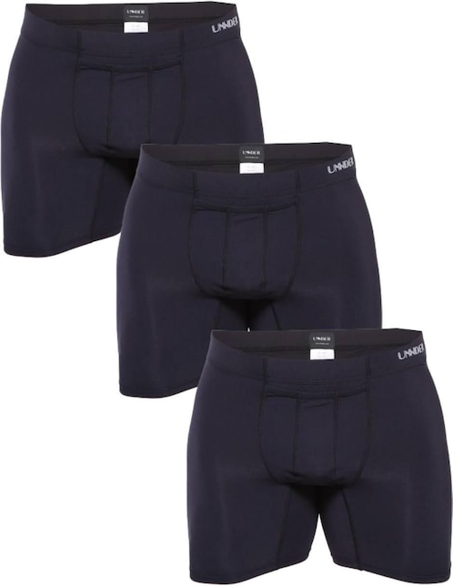 Bóxer unnder "de" poliamida "para hombre" 3 "piezas" (si aplica)
