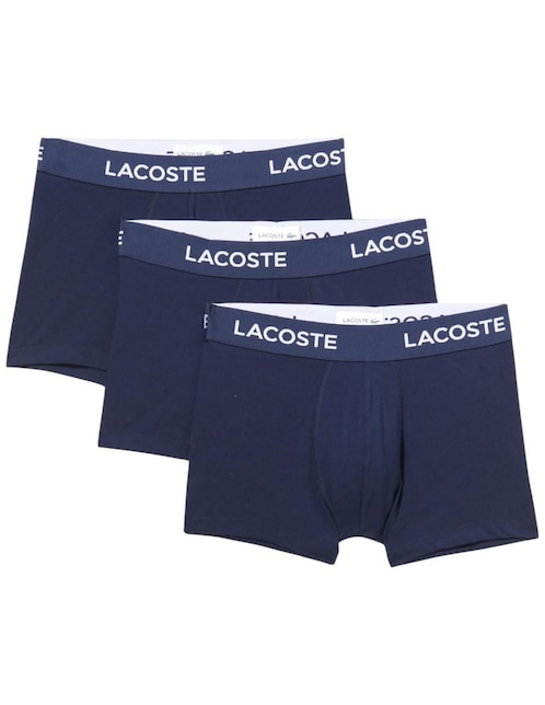 Set bóxer trunk Lacoste de algodón para hombre 3 piezas