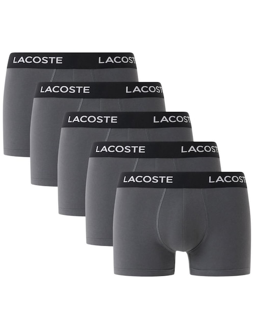Set bóxer trunk Lacoste de algodón para hombre 5 piezas