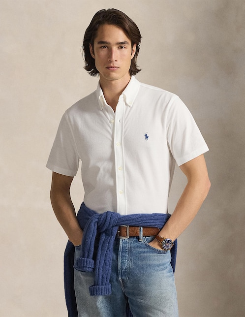 Camisa casual Polo Ralph Lauren de algodón manga corta para hombre