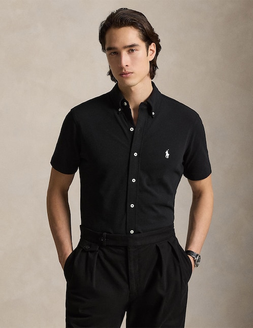 Camisa casual Polo Ralph Lauren de algodón manga corta para hombre