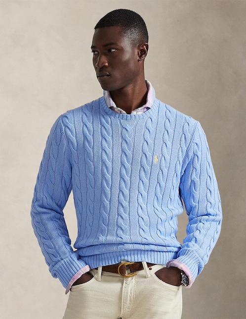 Suéter Polo Rl cuello redondo para hombre