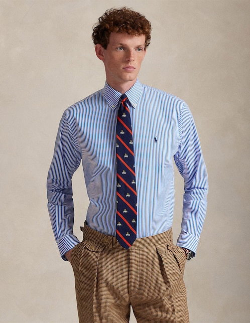 Camisa business casual Polo Ralph Lauren de algodón manga larga para hombre
