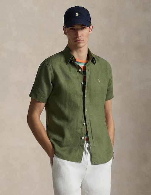 Sobrecamisa casual Polo Rl manga corta para hombre