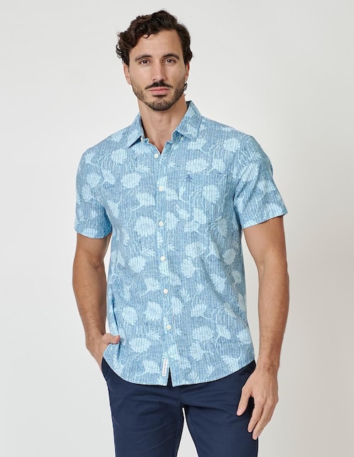 Camisa casual Original Penguin de manga corta para hombre