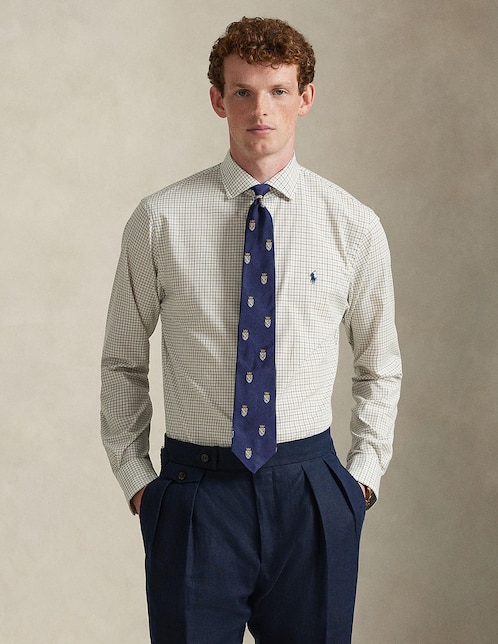 Camisa business casual Polo Ralph Lauren de algodón manga larga para hombre
