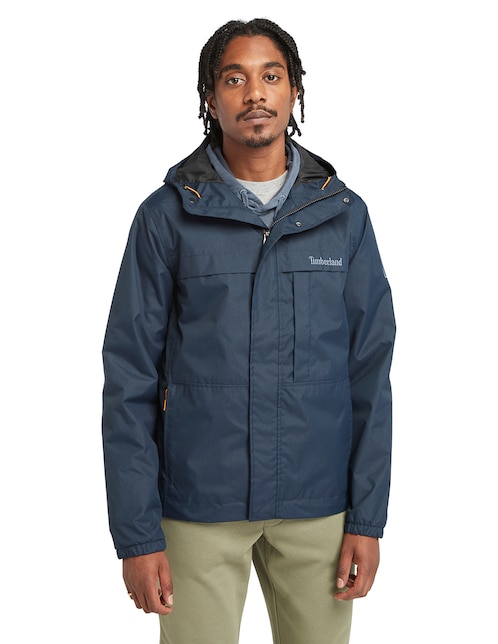 Chamarra casual Timberland impermeable con bolsillos para hombre