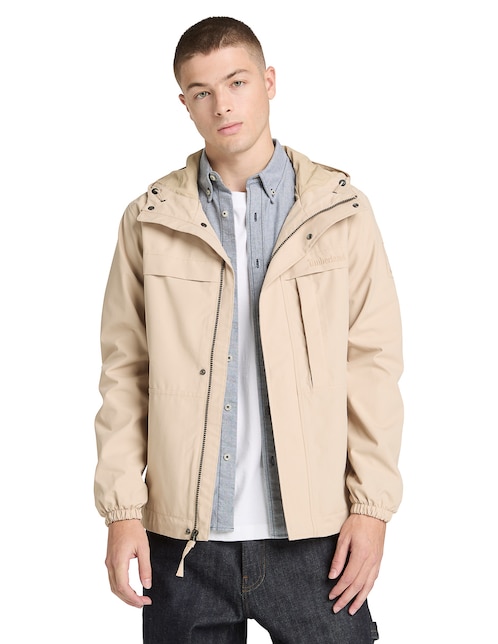 Chamarra casual Timberland impermeable con bolsillos para hombre