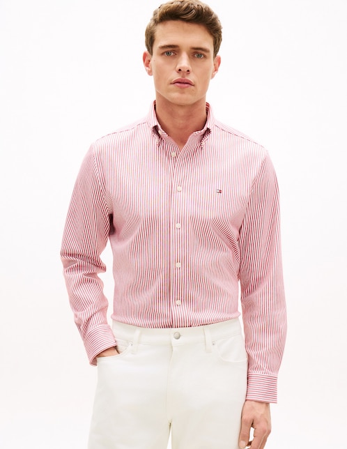 Camisa casual manga larga para hombre 1