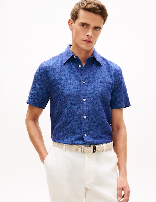 Camisa casual manga corta para hombre 1