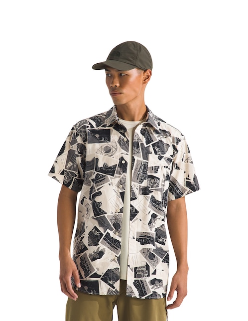 Camisa casual de algodón manga corta para hombre 1