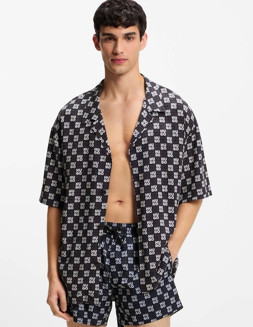 Camisa casual Hugo manga corta para hombre
