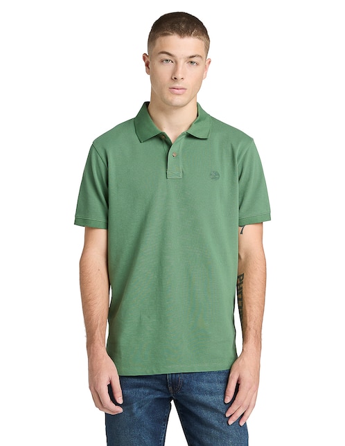 Playera Timberland Tee cuello con botón para hombre