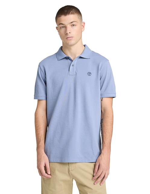 Playera Timberland Tee cuello con botón para hombre