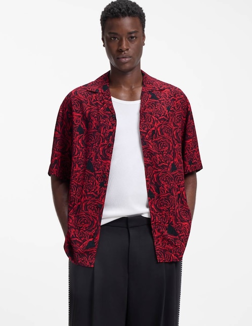 Camisa casual Hugo manga corta para hombre