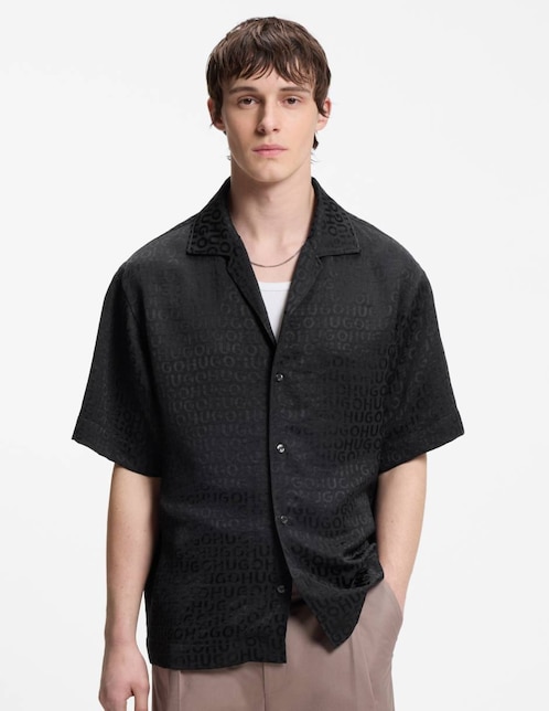Camisa casual Hugo manga corta para hombre