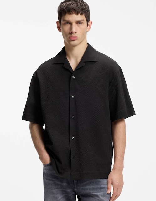 Camisa casual Hugo de algodón manga corta para hombre