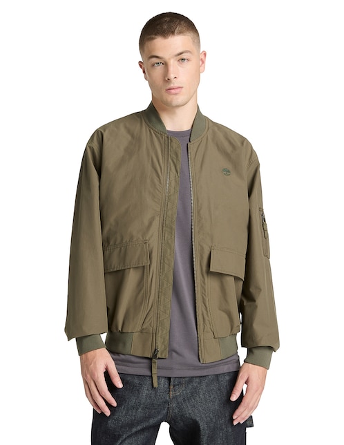 Chamarra bomber Timberland DWR Utility repelente al agua con bolsillos para hombre