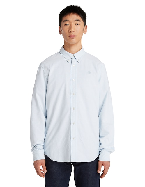 Camisa casual Timberland de algodón manga larga para hombre