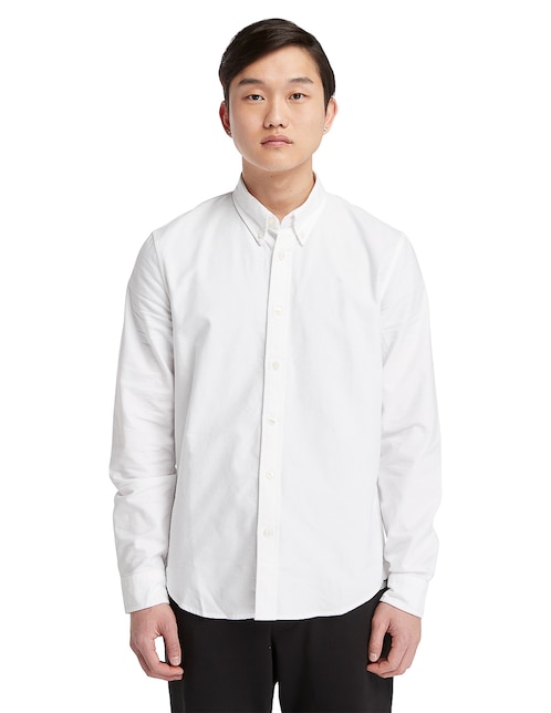 Camisa casual Timberland de algodón manga larga para hombre