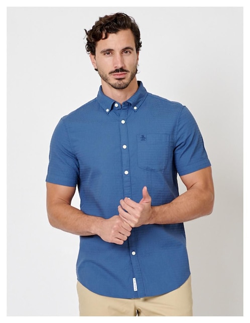 Camisa casual Original Penguin de algodón manga corta para hombre