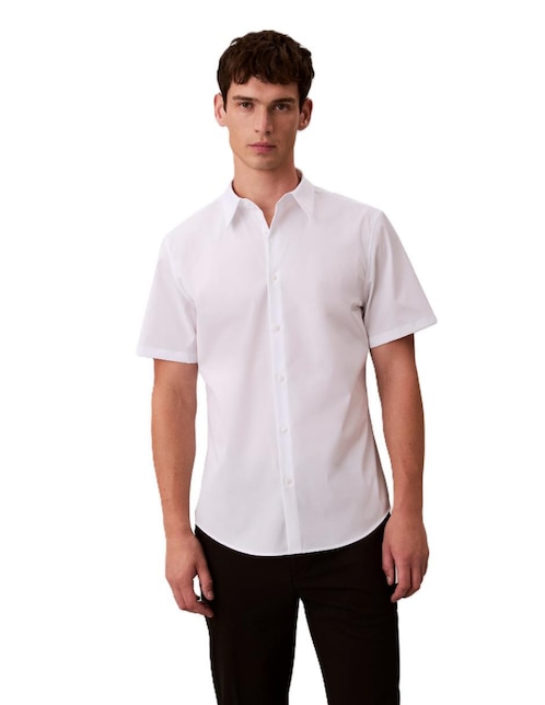 Camisa casual de algodón manga corta para hombre 1