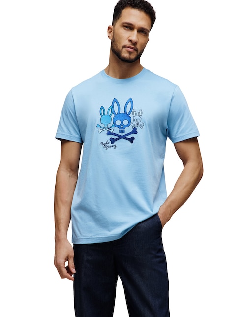 Playera Psycho Bunny cuello redondo para hombre