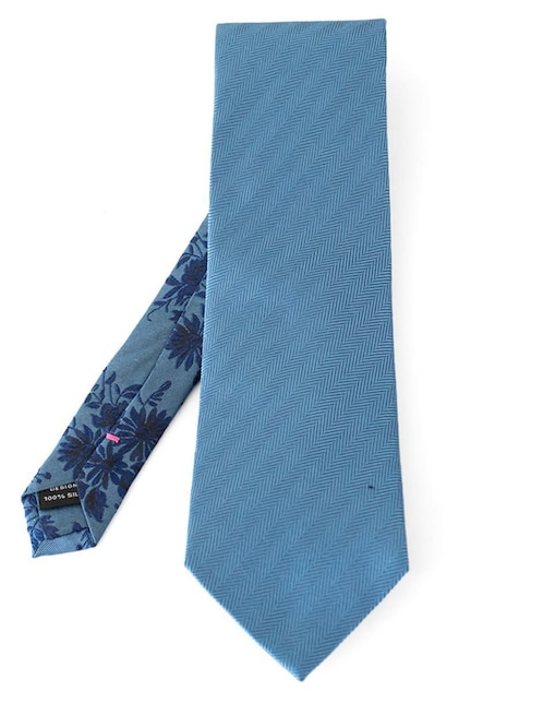 Corbata Rcano regular de seda estampado a rayas para hombre