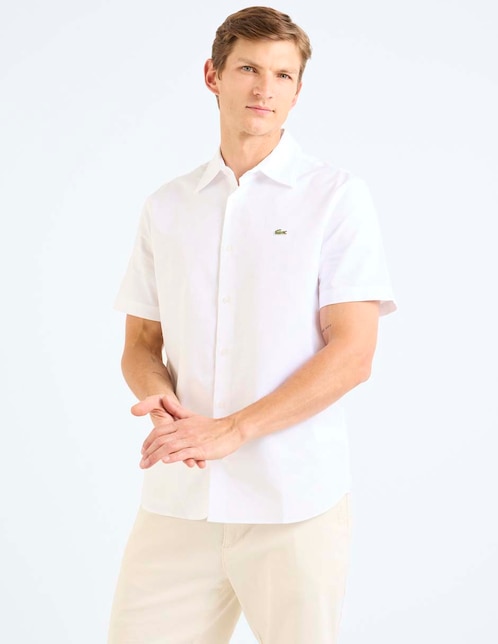 Camisa casual de algodón manga corta para hombre 1