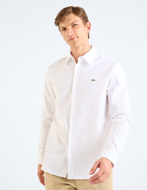 Camisa casual de algodón manga larga para hombre 1