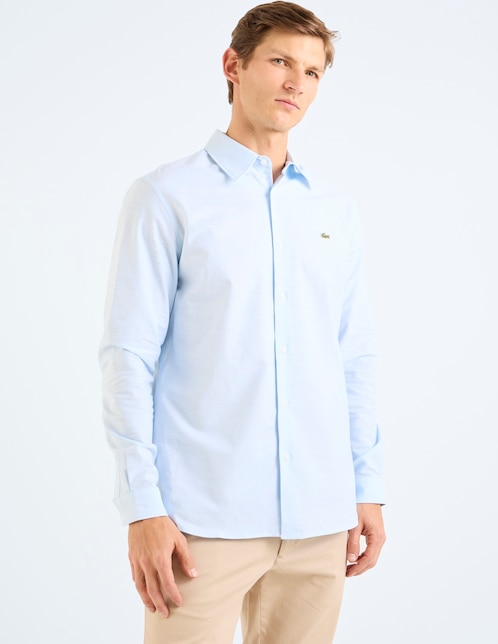 Camisa casual de algodón manga larga para hombre 1