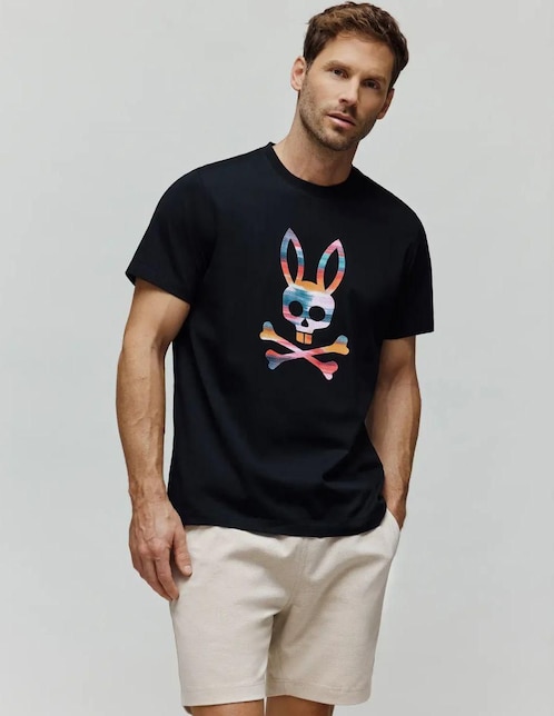 Playera Psycho Bunny cuello redondo para hombre
