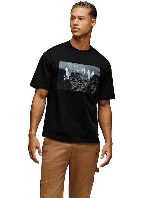 Playera Psycho Bunny cuello redondo para hombre
