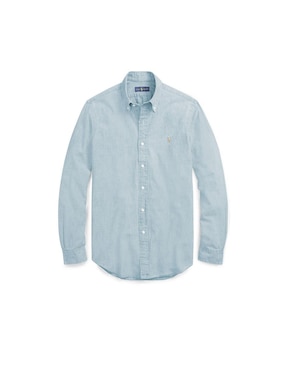 Camisa casual Polo Ralph Lauren de algodón manga larga para hombre