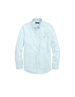 Camisa casual Polo Ralph Lauren de algodón manga larga para hombre