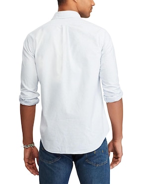 Camisa casual Polo Ralph Lauren de algodón manga larga para hombre