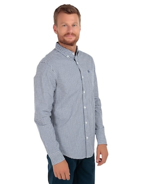 Camisa de vestir Original Penguin de algodón manga larga para hombre