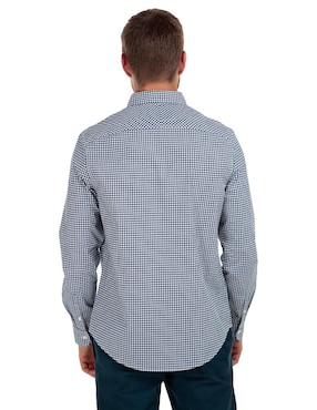 Camisa de vestir Original Penguin de algodón manga larga para hombre