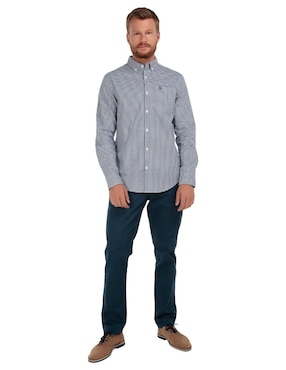 Camisa de vestir Original Penguin de algodón manga larga para hombre