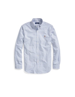 Camisa casual Polo Ralph Lauren de algodón manga larga para hombre