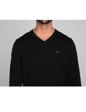 Suéter Tommy Hilfiger cuello V para hombre