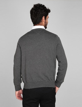 Suéter Tommy Hilfiger cuello V para hombre
