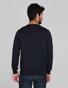 Suéter Tommy Hilfiger cuello V para hombre