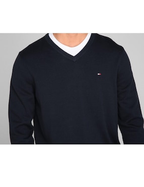 Suéter Tommy Hilfiger cuello V para hombre