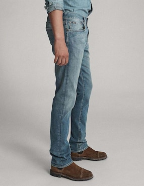 Jeans straight Polo Ralph Lauren lavado obscuro para hombre