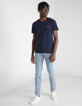 Playera Lacoste cuello v para hombre