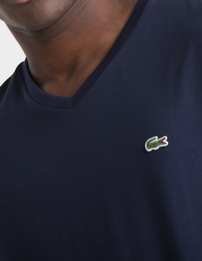 Playera Lacoste cuello v para hombre