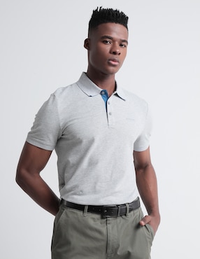 Playera Tipo Polo Perry Ellis Para Hombre