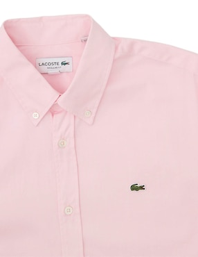 Camisa casual Lacoste de algodón manga larga para hombre