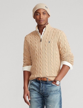 Sueter Polo Ralph Lauren Cuello Con Cierre Para Hombre